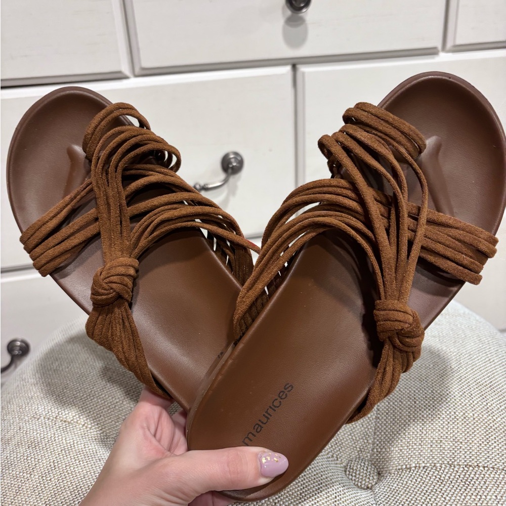 Maurices Tan Strappy Women's Sandals